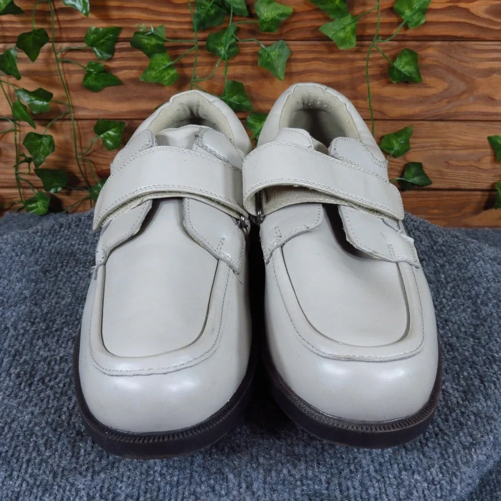 Dr. Scholl's Double Air Pillo Men Walking Shoe Size 13 Casual Comfort Bone White